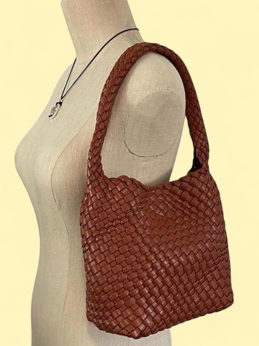 Worthington Tan Woven Shoulder Bag
